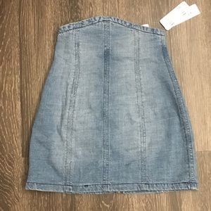 FORVER 21 high waisted denim mini skirt NWT